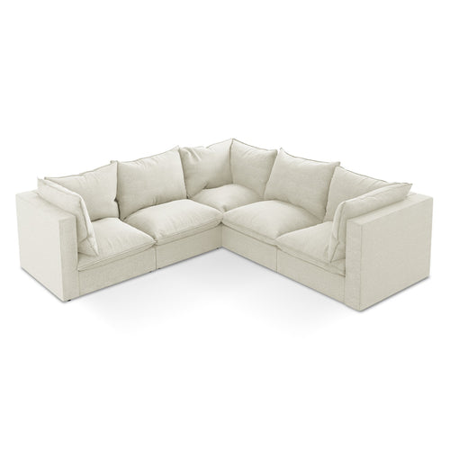 LaMiaSofa Modulaire hoekbank Ravenna - bouclé - zand - 255x255x77