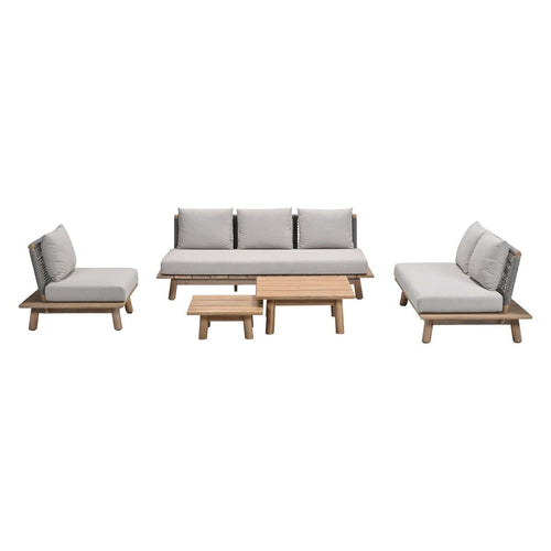 Garden Impressions loungeset San Namut grey sand - 5-delig - vtwonen shop