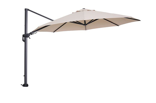 Hawaii parasol - Ø350 cm - carbon black - ecru