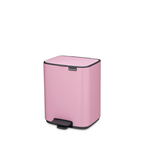 Brabantia Bo Pedaalemmer, 7 liter, stil sluitend, kunststof binnenemmer - Lilac Pink