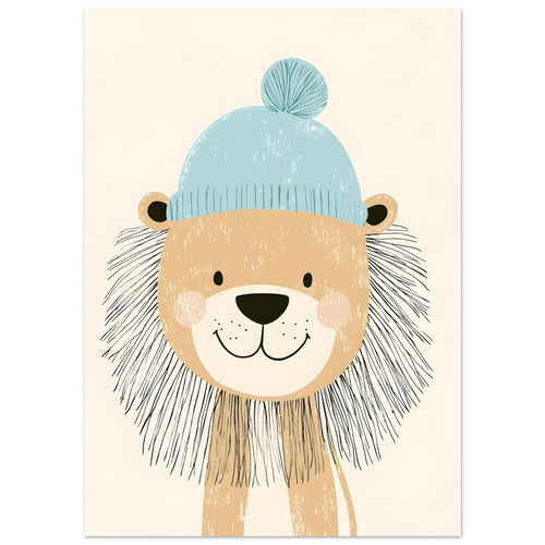 Artfulprints  Winterleeuw   poster 50x70 cm - vtwonen shop