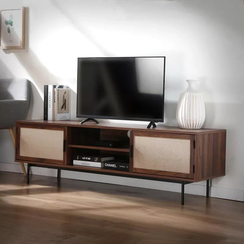 Calicosy - JETSON TV-meubel - Donker hout - 39,5x140x45 cm