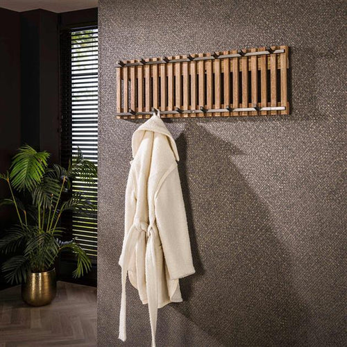 Giga Meubel Wandkapstok Tweak - Hout - 13 Haken - 100x10x33cm