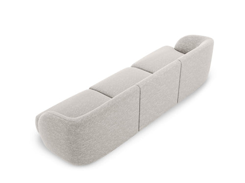 Micadoni Bank Miley 3-zits, chenille, lichtgrijs - 90x255x70cm