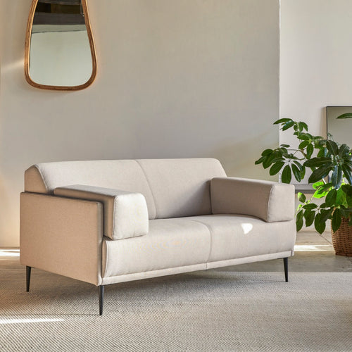 Tikamoon Stoffen 2/3-zitsbank, ecru - Beige - vtwonen shop