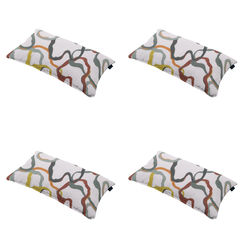 Madison sierkussen Blaze - multikleur - 30x50x10cm - set van 4