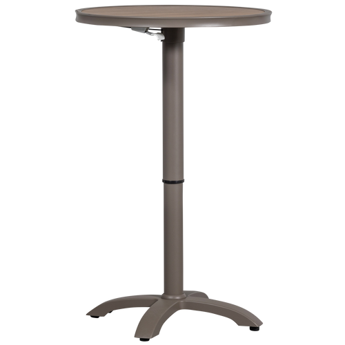 WOOOD tuin bartafel Jeppe hoogte verstelbaar - Aluminium - Bruin/Grijs - vtwonen shop