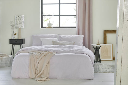 Walra - Dekbedovertrek Vintage Cotton - 140x220 cm - Lila