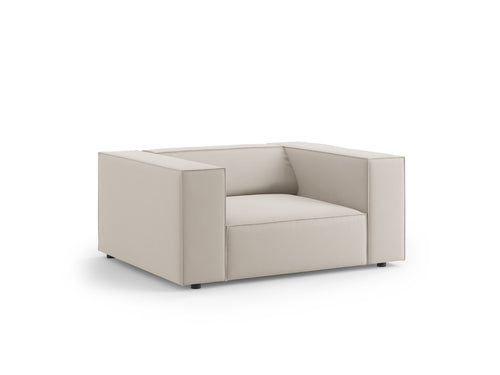 Cosmopolitan Design Fauteuil Arendal flueel, ecru - 102x124x70cm