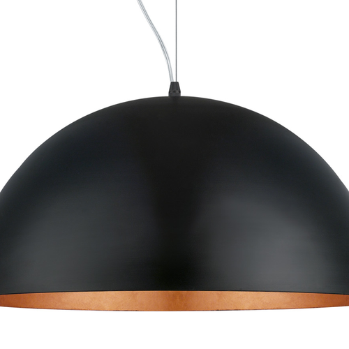 EGLO hanglamp Gaetano 1 - e27 - ø 53 cm - zwart/koper - vtwonen shop