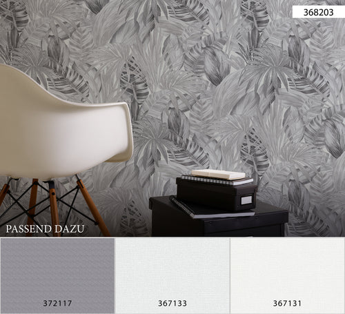 A.S. Création behang effen grijs wit - 53 cm x 10.05 m - AS-367133 - vtwonen shop