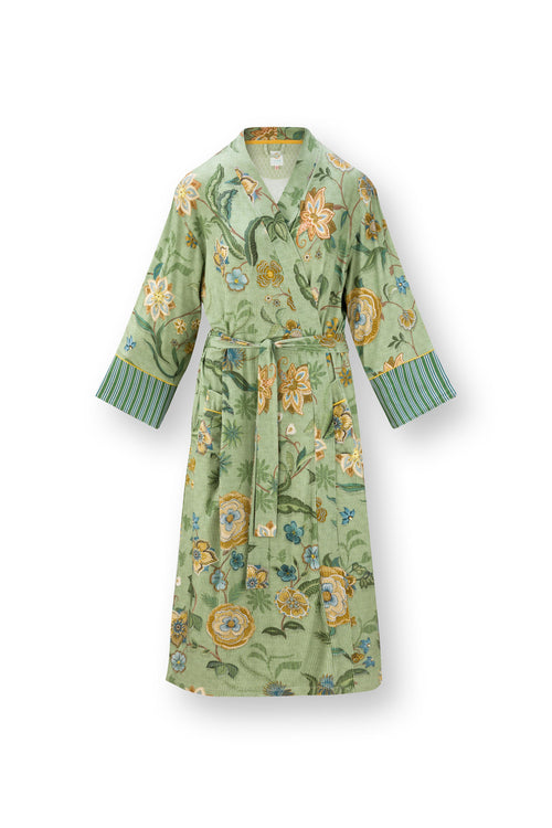 Pip Studio - Noa Kimono Dames - Safari Bloom - Groen - XL - vtwonen shop