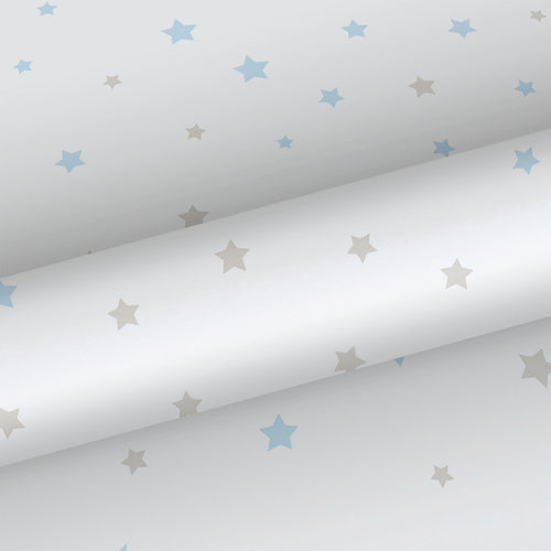 Sanders & Sanders behang sterretjes blauw, beige en wit - 53 cm x 10 m - 640455 - vtwonen shop
