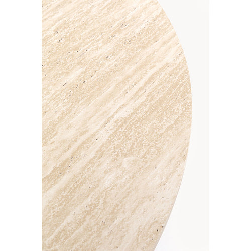 Kare Design Eettafel Cono Travertino Ø120cm walnoot