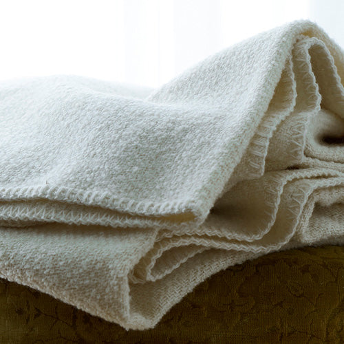 Klippan 100% wollen deken - Boucle - cream - 140x200cm - vtwonen shop