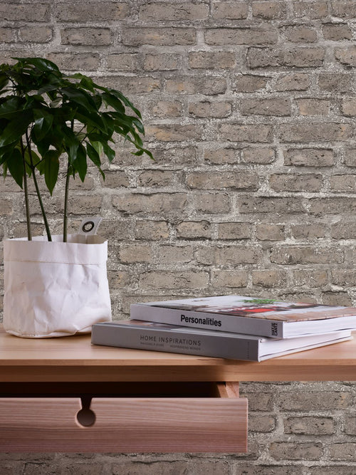 A.S. Création behang stenen muur lichtbeige - 53 cm x 10.05 m - AS-361394 - vtwonen shop