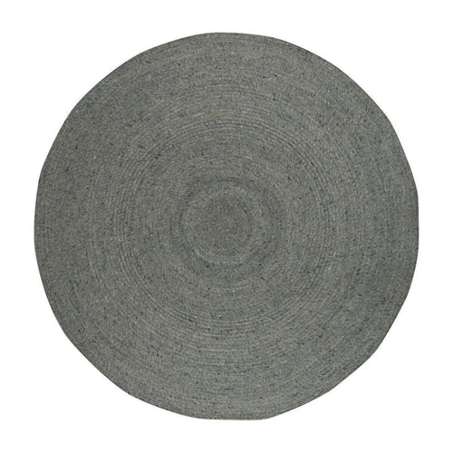 Interieur05  vloerkleed Gapo groen -rond -wollen150 x 150 cm