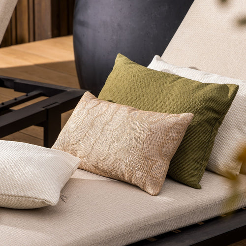 DAISY - buitenkussen 30x50 cm - waterafstotend - Irish Cream - beige