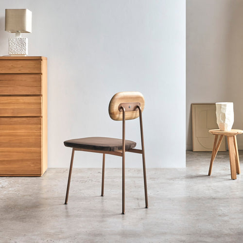 Tikamoon Eiken stoel in bruin - Bruin - vtwonen shop