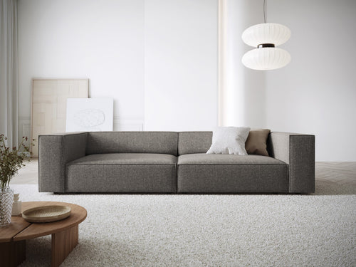 Cosmopolitan Design Bank Arendal 4-zits, chenille, grijs - 102x244x70cm