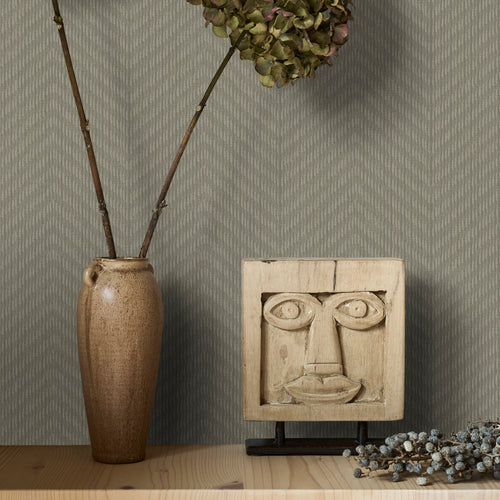 vtwonen Vliesbehang - Herringbone soft natural