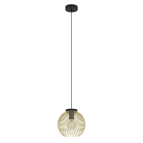 EGLO hanglamp Venezuela - e27 - ø 23,5 cm - goud/zwart