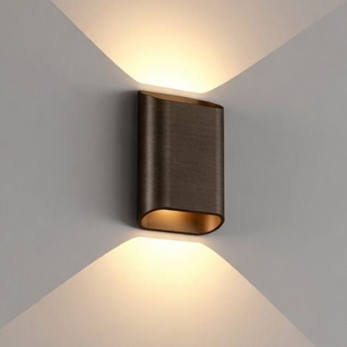 Artdelight Wandlamp Diaz S - Donker Antiek Brons