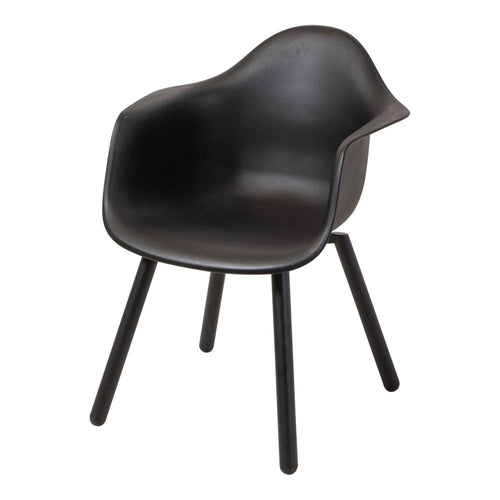 Lesli Living bistrostoel Montreux - zwart - 62,5x44x82,5cm - set van 4