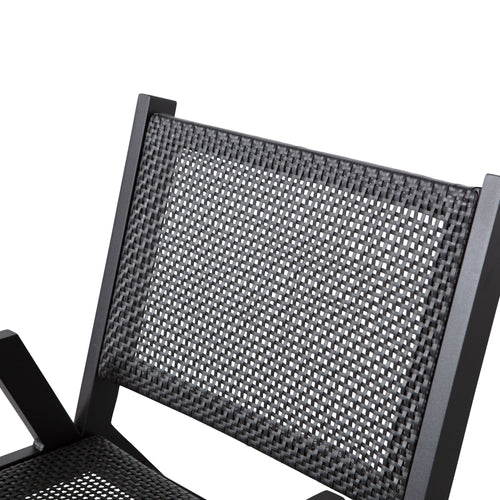 WOOOD tuin fauteuil met armleuning Pem - Aluminium - Zwart - Set van 2 - vtwonen shop