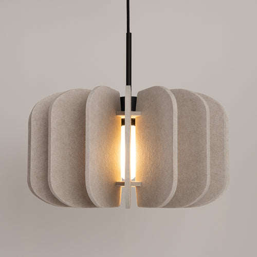 Sollux Lighting Hanglamp MULA 45 beige - 45x45x146cm