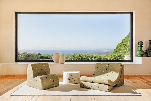 Wigiwama Terrazzo Moon Chair - Groen - vtwonen shop