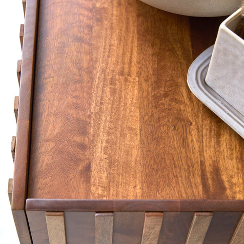 Tikamoon Badkamermeubel van mangohout 80 cm - Donkerbruin - vtwonen shop