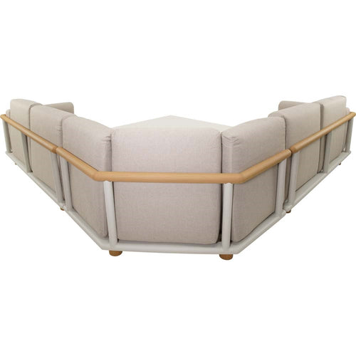 Lesli Living loungebank Mezio - beige - 86x86x28cm
