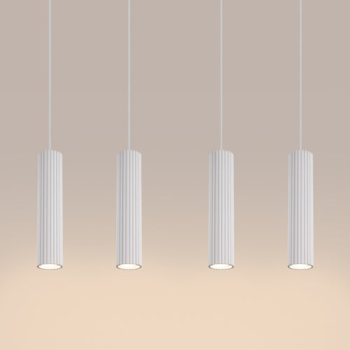 Sollux Lighting Hanglamp KARBON 4L wit - 81x5x120cm