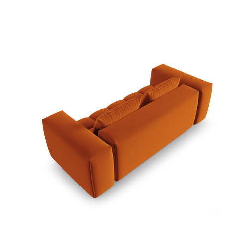 Cosmopolitan Design - Modulaire bank Verona 3-zits, flueel terracotta - 85x200x70cm