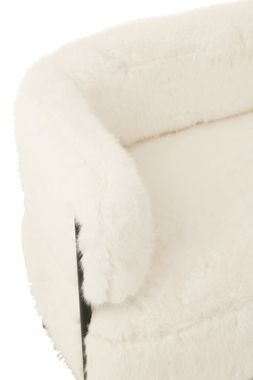 J-Line zetel 2-Zits Bont - hout - wit