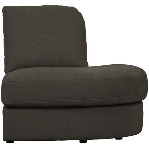 vtwonen 1-zits bank element ronde hoek rechts Family - Polyester - Antraciet -85x93x98