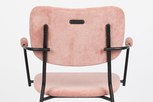 Zuiver Benson Eetkamerstoelen met armleuning Roze - Set van 2 - vtwonen shop