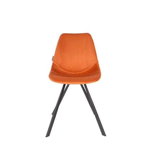 Dutchbone Franky Eetkamerstoelen Oranje - Set van 2 - vtwonen shop