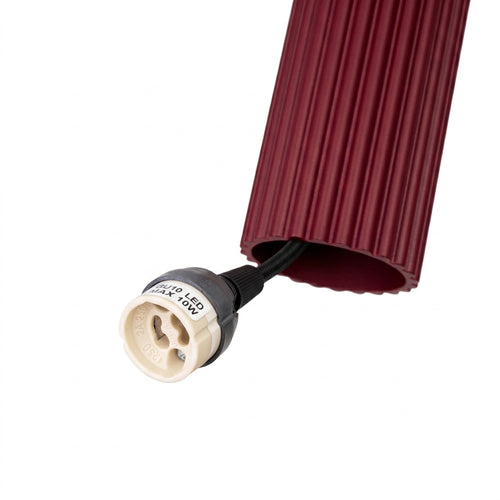 Sollux Lighting Hanglamp KARBON 3P bordeaux - 19,5x19,5x108cm