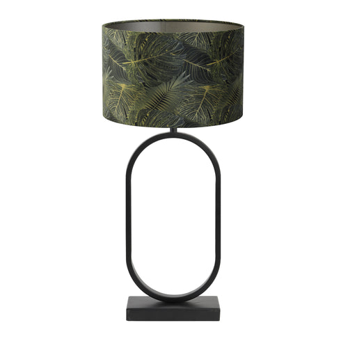 Light & Living tafellamp Jamiri/Amazone - zwart, groen - 30x30x67cm