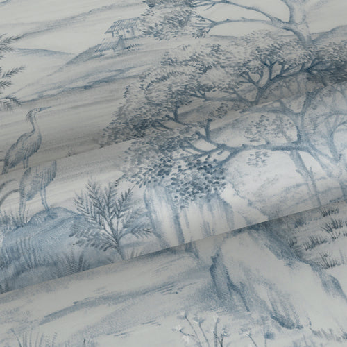 Sanders & Sanders behang landschap met water blauw en wit - 53 cm x 10,05 m - 640743