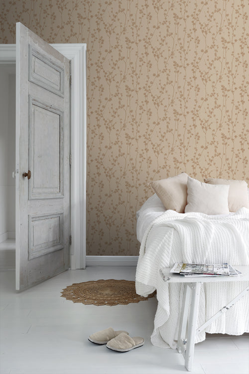 Borastapeter behang bladeren bruin - 53 cm x 10.05 m - 660552 - vtwonen shop