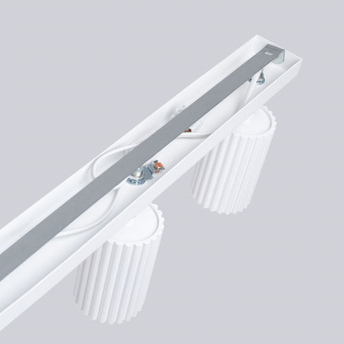 Sollux Lighting Plafondlamp KARBON 3L wit - 45x6,5x16,5cm
