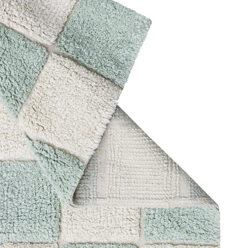 Lorena Canals wasbaar vloerkleed Kitchen Tiles Blauw Salie