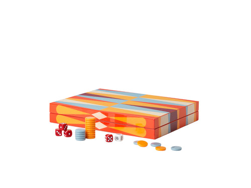 Printworks Spel - Backgammon Lacquered - Rood