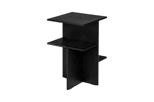noo.ma ATIK Bijzettafel - Vulcano Black Oak - vtwonen shop