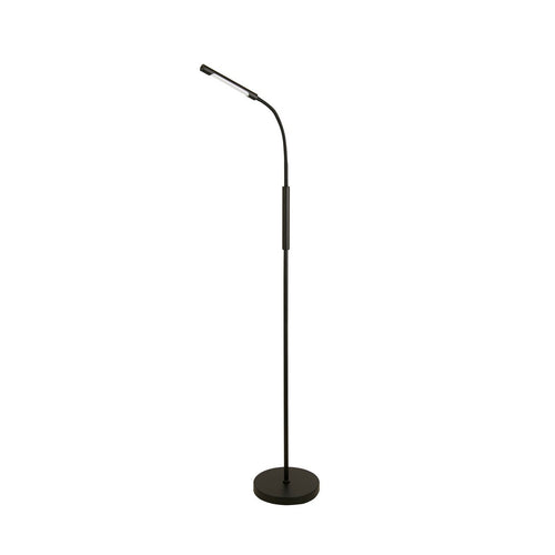 Searchlight Plume Oplaadbare Led Vloerlamp Zwart