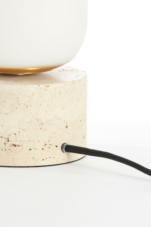 Light & Living tafellamp RYLANO - Ø12x47cm - wit - vtwonen shop