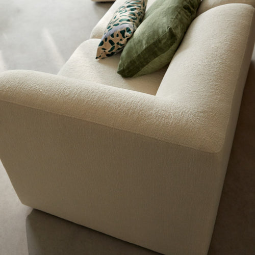 Tikamoon Modulaire bank van écru stof, 3-4 zitplaatsen - Beige